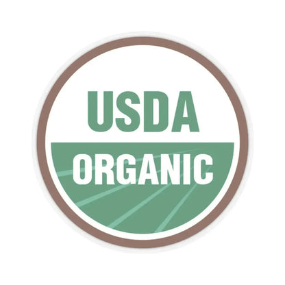 USDA Organic - STICKER Vinyl Kiss-Cut Decal 2 Inch Transparent - The Sticker Space
