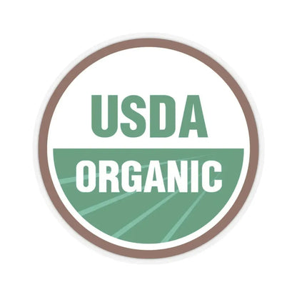 USDA Organic - STICKER Vinyl Kiss-Cut Decal 3 Inch Transparent - The Sticker Space