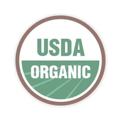 USDA Organic - STICKER Vinyl Kiss-Cut Decal 4 Inch Transparent - The Sticker Space
