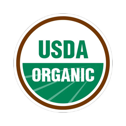 USDA Organic - STICKER Vinyl Kiss-Cut Decal 4 Inch White - The Sticker Space