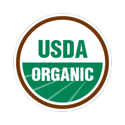 USDA Organic - STICKER Vinyl Kiss-Cut Decal 6 Inch White - The Sticker Space