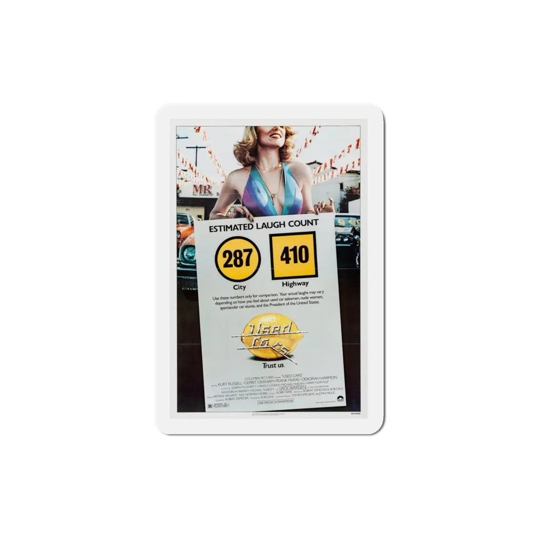 Used Cars 1980 Movie Poster Refrigerator Magnet 3 Inch - The Sticker Space