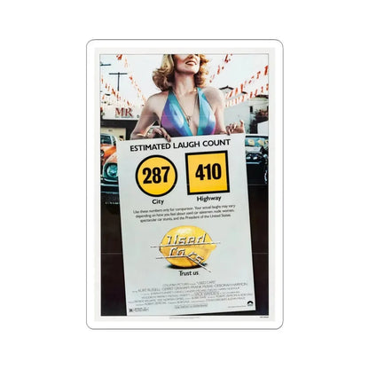 Used Cars 1980 Movie Poster - STICKER Vinyl Kiss-Cut Decal 3 Inch White - The Sticker Space