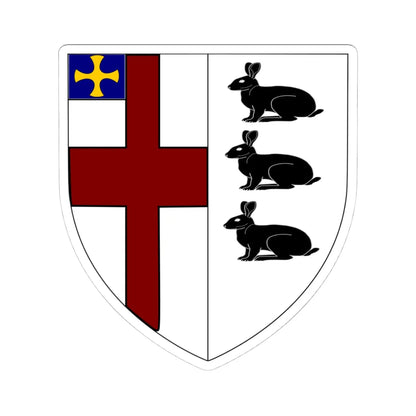 Ushaw College Durham (England) (Coat of Arms) STICKER Vinyl Kiss-Cut Decal 4 Inch White - The Sticker Space