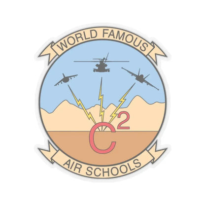 USMC Air Schools (USMC) STICKER Vinyl Kiss-Cut Decal 2 Inch Transparent - The Sticker Space