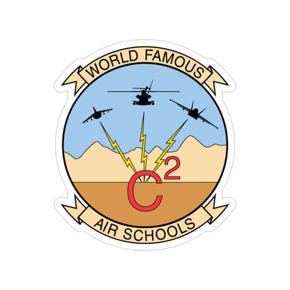 USMC Air Schools (USMC) Transparent STICKER Die-Cut Vinyl Decal 4 Inch - The Sticker Space