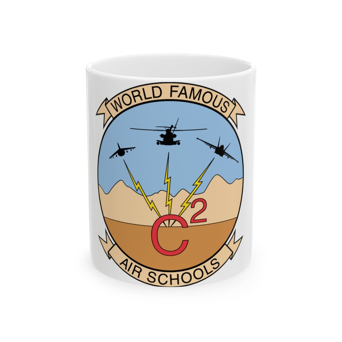 USMC Air Schools (USMC) White Coffee Mug