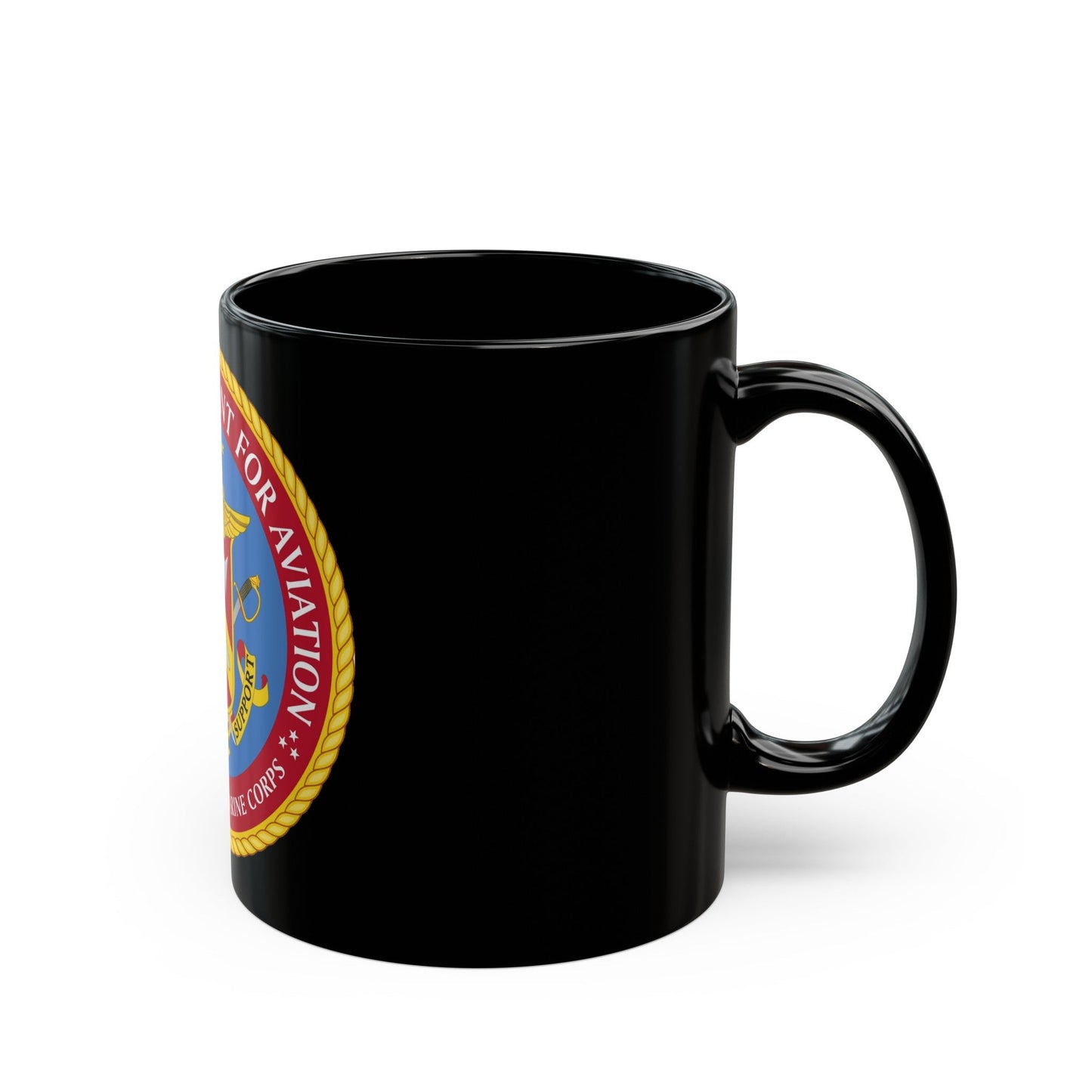 USMC Deputy Commandant for Aviation (USMC) Black Coffee Mug-The Sticker Space