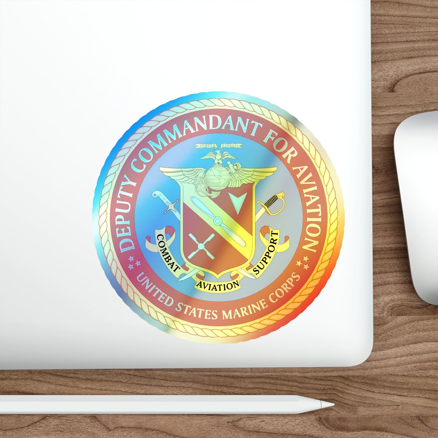USMC Deputy Commandant for Aviation (USMC) Holographic STICKER Die-Cut Vinyl Decal-The Sticker Space