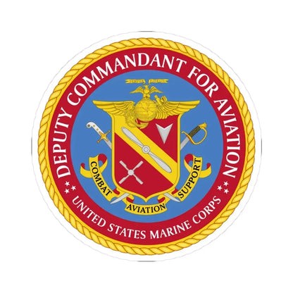 USMC Deputy Commandant for Aviation (USMC) STICKER Vinyl Kiss-Cut Decal 3 Inch White - The Sticker Space