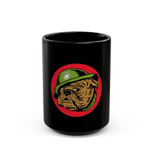 USMC Devil Dog (USMC) Black Coffee Mug-15oz-The Sticker Space