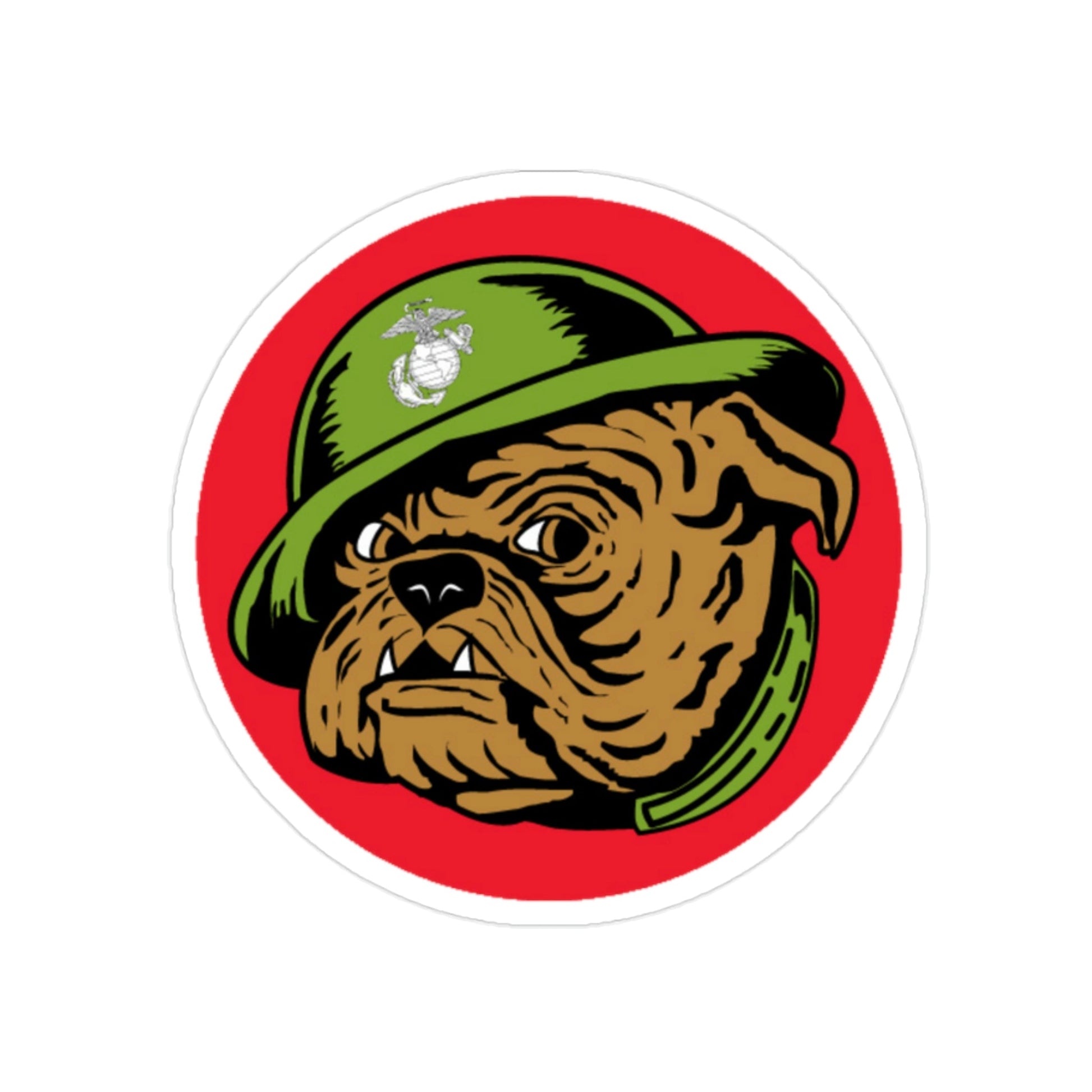 USMC Devil Dog (USMC) Transparent STICKER Die-Cut Vinyl Decal-2 Inch-The Sticker Space