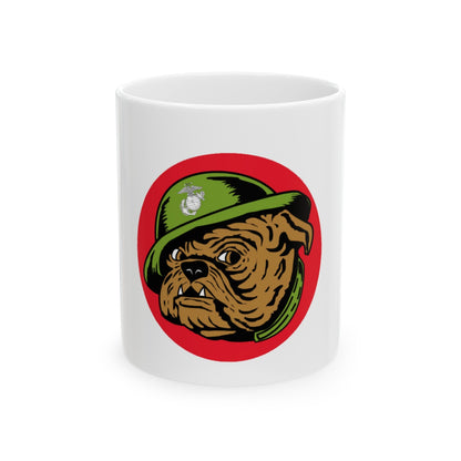 USMC Devil Dog (USMC) White Coffee Mug-11oz-The Sticker Space