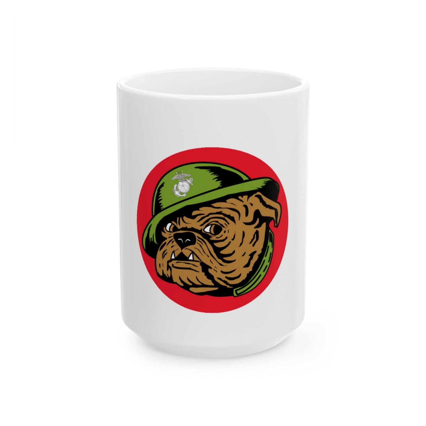 USMC Devil Dog (USMC) White Coffee Mug-15oz-The Sticker Space