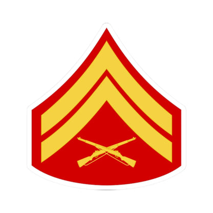 USMC E 4 (United States) (Military Rank) STICKER Vinyl Kiss-Cut Decal 2 Inch White - The Sticker Space
