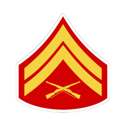 USMC E 4 (United States) (Military Rank) STICKER Vinyl Kiss-Cut Decal 6 Inch White - The Sticker Space