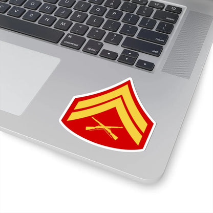 USMC E 4 (United States) (Military Rank) STICKER Vinyl Kiss-Cut Decal - The Sticker Space