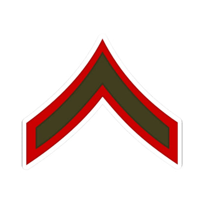 USMC E2 Service (United States) (Military Rank) STICKER Vinyl Kiss-Cut Decal 3 Inch White - The Sticker Space