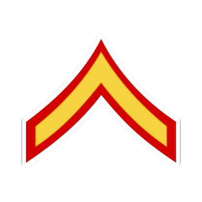 USMC E2 (United States) (Military Rank) STICKER Vinyl Kiss-Cut Decal 2 Inch White - The Sticker Space
