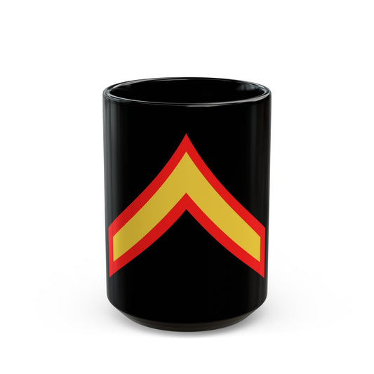 USMC E2 (USMC) Black Coffee Mug-15oz-The Sticker Space