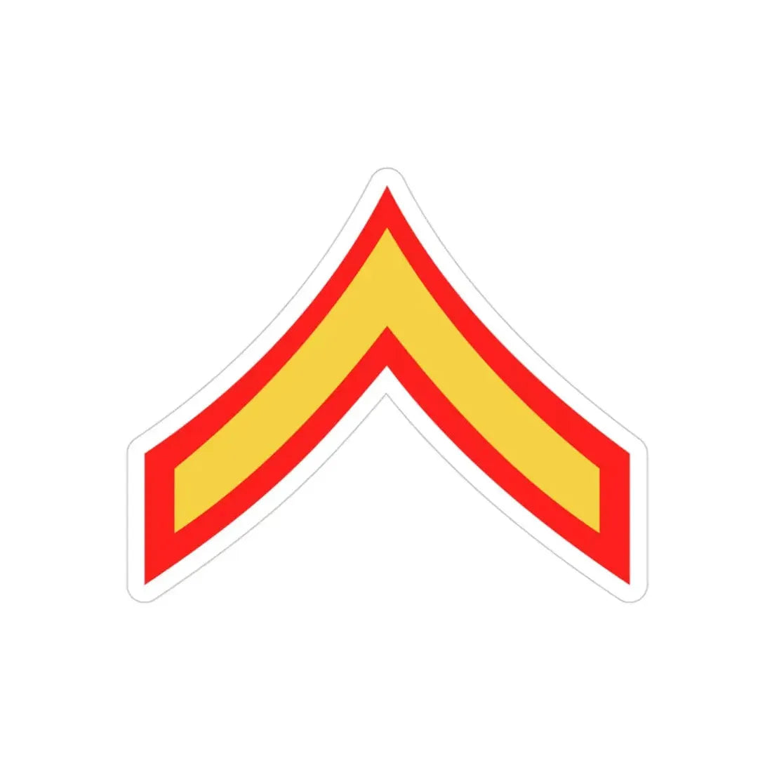 USMC E2 (USMC) REVERSE PRINT Transparent Die-Cut STICKER 3 Inch Die-Cut Transparent - The Sticker Space