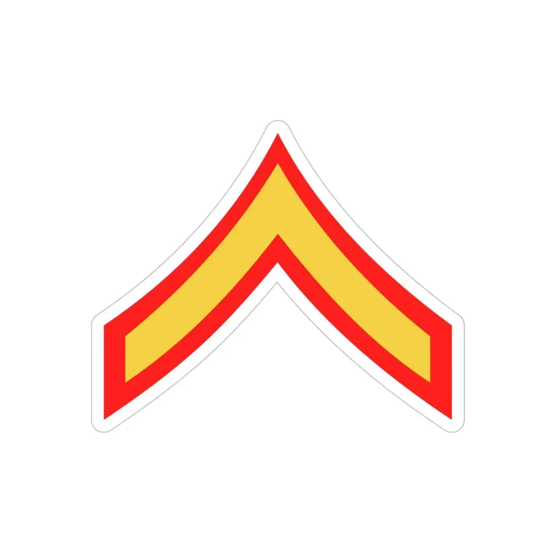 USMC E2 (USMC) REVERSE PRINT Transparent Die-Cut STICKER 4 Inch Die-Cut Transparent - The Sticker Space