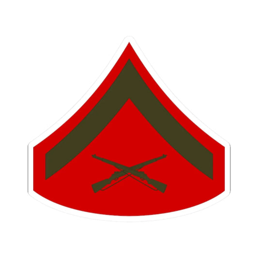 USMC E3 Service (United States) (Military Rank) STICKER Vinyl Kiss-Cut Decal 2 Inch White - The Sticker Space