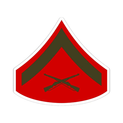 USMC E3 Service (United States) (Military Rank) STICKER Vinyl Kiss-Cut Decal 6 Inch White - The Sticker Space