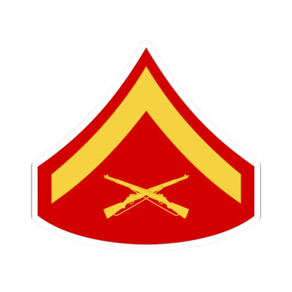 USMC E3 (United States) (Military Rank) STICKER Vinyl Kiss-Cut Decal 2 Inch White - The Sticker Space