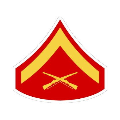 USMC E3 (United States) (Military Rank) STICKER Vinyl Kiss-Cut Decal 6 Inch White - The Sticker Space