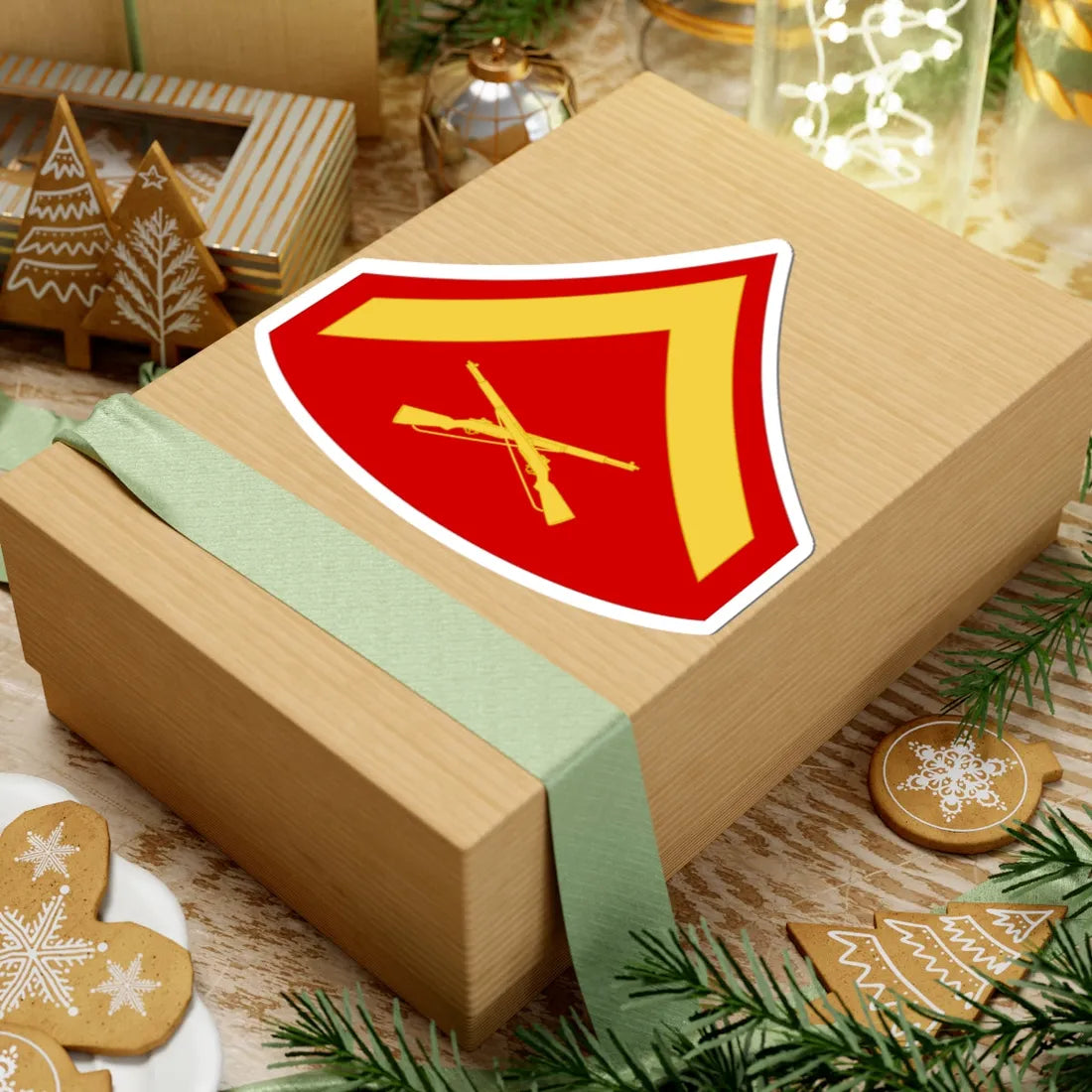 USMC E3 (United States) (Military Rank) STICKER Vinyl Kiss-Cut Decal - The Sticker Space