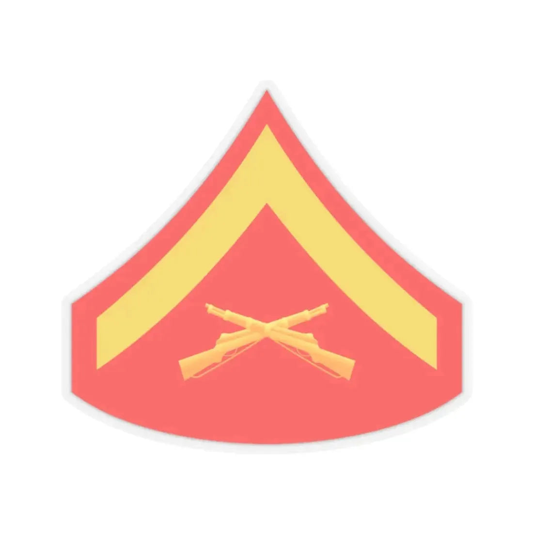 USMC E3 (USMC) STICKER Vinyl Kiss-Cut Decal 2 Inch Transparent - The Sticker Space