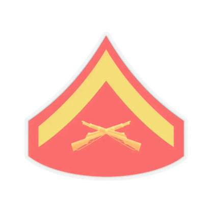 USMC E3 (USMC) STICKER Vinyl Kiss-Cut Decal 2 Inch Transparent - The Sticker Space