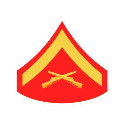 USMC E3 (USMC) STICKER Vinyl Kiss-Cut Decal 2 Inch White - The Sticker Space