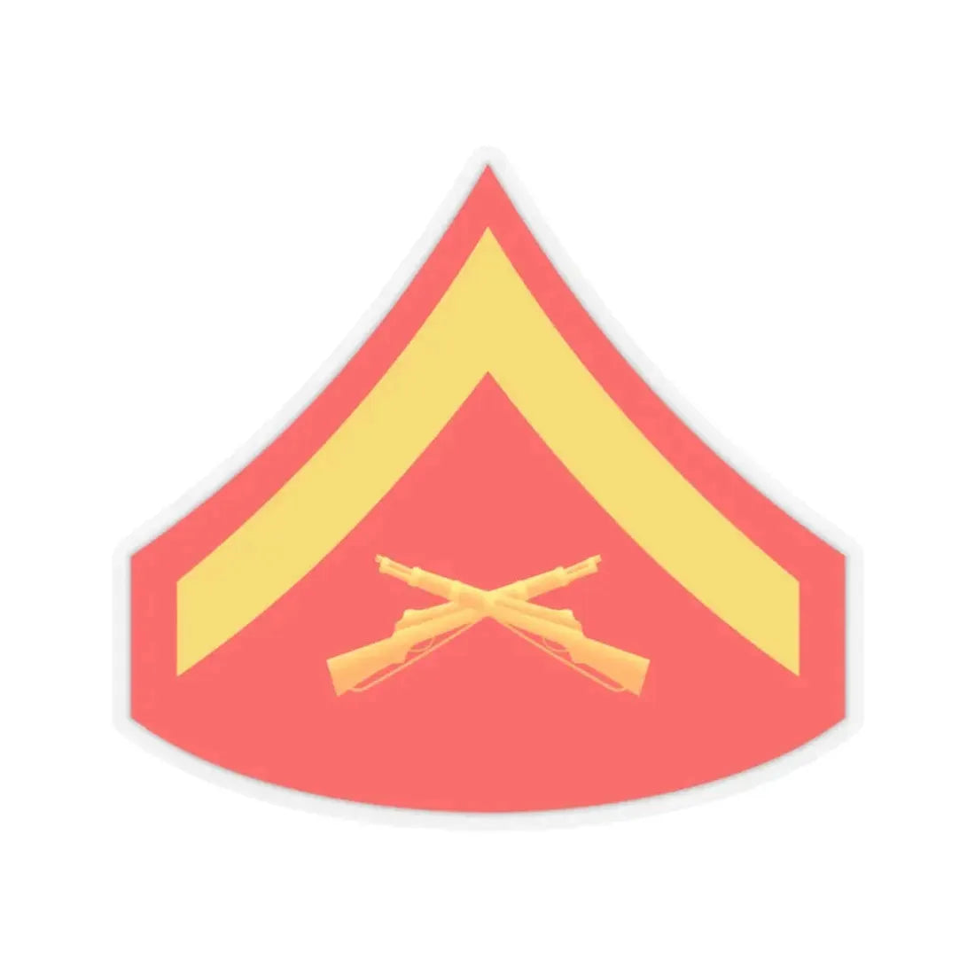 USMC E3 (USMC) STICKER Vinyl Kiss-Cut Decal 3 Inch Transparent - The Sticker Space