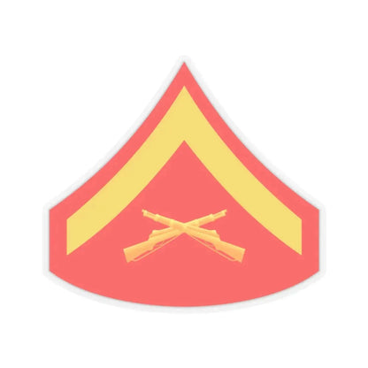 USMC E3 (USMC) STICKER Vinyl Kiss-Cut Decal 3 Inch Transparent - The Sticker Space