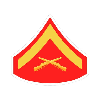 USMC E3 (USMC) STICKER Vinyl Kiss-Cut Decal 3 Inch White - The Sticker Space