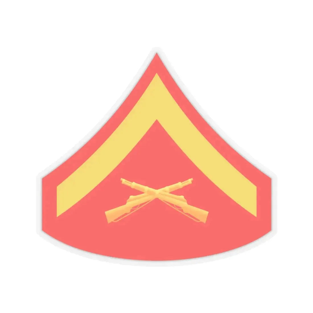 USMC E3 (USMC) STICKER Vinyl Kiss-Cut Decal 4 Inch Transparent - The Sticker Space