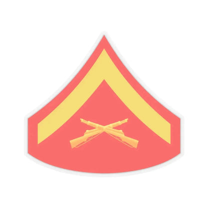 USMC E3 (USMC) STICKER Vinyl Kiss-Cut Decal 4 Inch Transparent - The Sticker Space