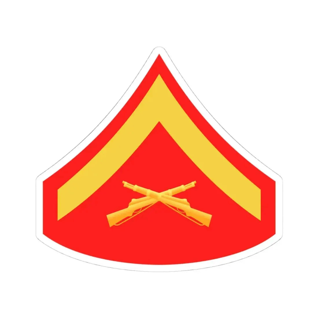 USMC E3 (USMC) STICKER Vinyl Kiss-Cut Decal 4 Inch White - The Sticker Space