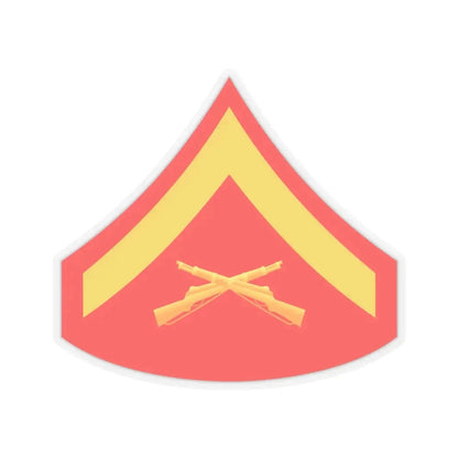 USMC E3 (USMC) STICKER Vinyl Kiss-Cut Decal 6 Inch Transparent - The Sticker Space