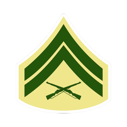 USMC E4 Class C (United States) (Military Rank) STICKER Vinyl Kiss-Cut Decal 2 Inch White - The Sticker Space