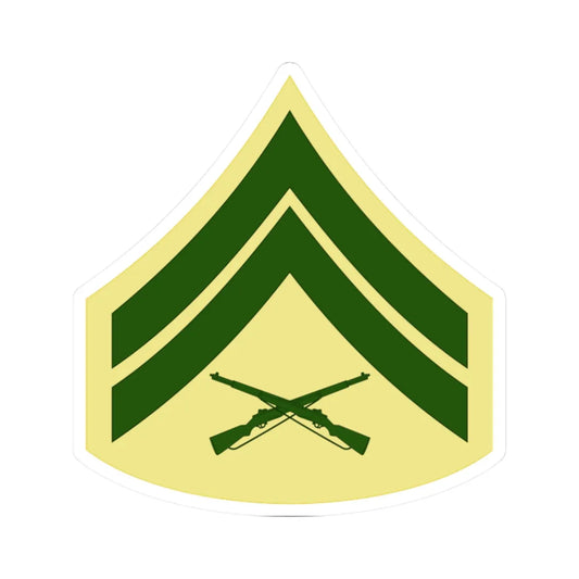 USMC E4 Class C (United States) (Military Rank) STICKER Vinyl Kiss-Cut Decal 2 Inch White - The Sticker Space