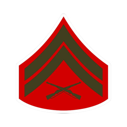 USMC E4 Service (United States) (Military Rank) STICKER Vinyl Kiss-Cut Decal 2 Inch White - The Sticker Space