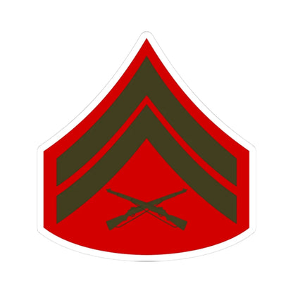 USMC E4 Service (United States) (Military Rank) STICKER Vinyl Kiss-Cut Decal 3 Inch White - The Sticker Space