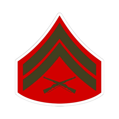 USMC E4 Service (United States) (Military Rank) STICKER Vinyl Kiss-Cut Decal 6 Inch White - The Sticker Space