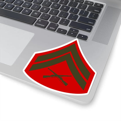 USMC E4 Service (United States) (Military Rank) STICKER Vinyl Kiss-Cut Decal - The Sticker Space