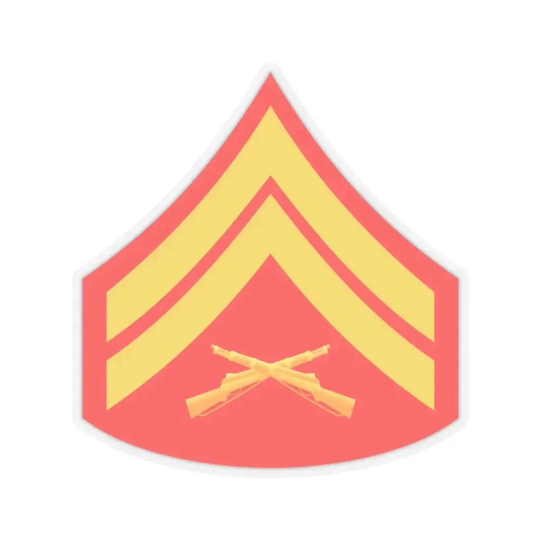 USMC E4 (USMC) STICKER Vinyl Kiss-Cut Decal 3 Inch Transparent - The Sticker Space