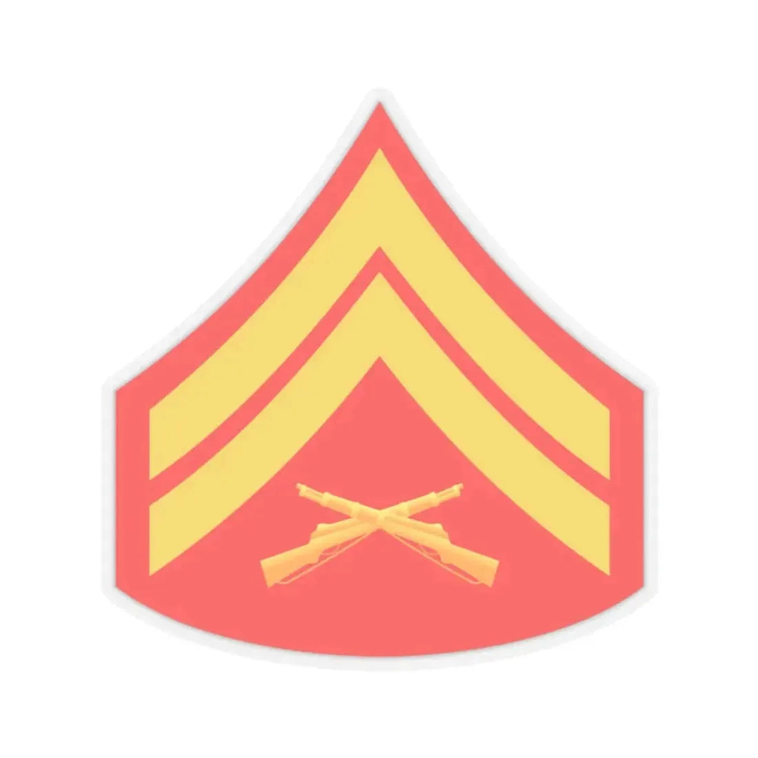 USMC E4 (USMC) STICKER Vinyl Kiss-Cut Decal 6 Inch Transparent - The Sticker Space