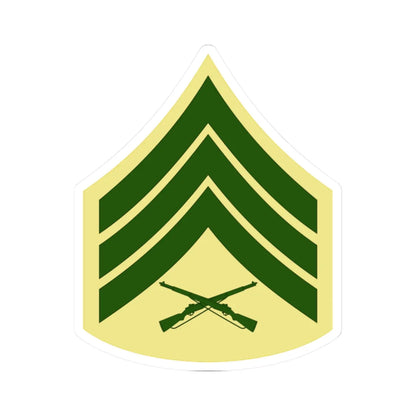 USMC E5 Class C (United States) (Military Rank) STICKER Vinyl Kiss-Cut Decal 2 Inch White - The Sticker Space